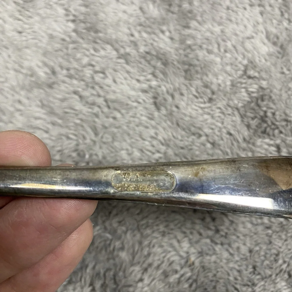 VINTAGE W.A.‎ ITALY SILVERPLATE SALAD Serving Fork Silver Plated